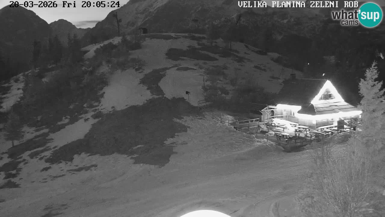 Zeleni Rob | Webcam en vivo Velika Planina