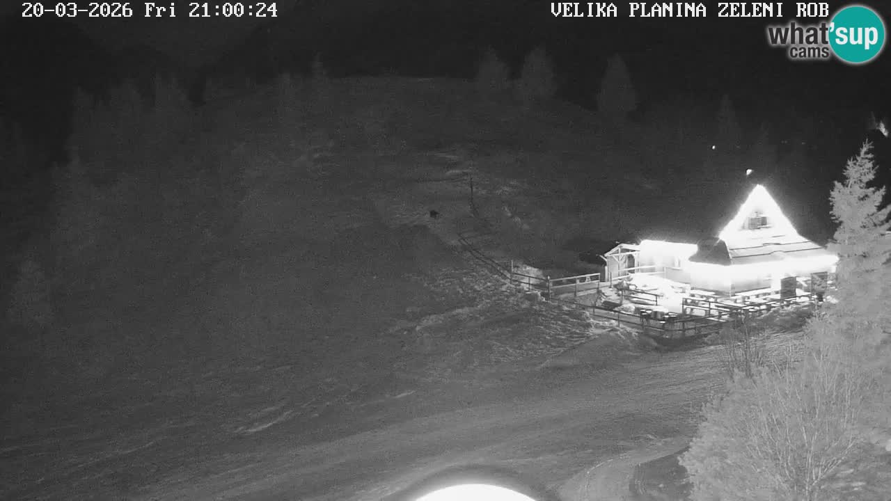 Zeleni Rob | Webcam en vivo Velika Planina