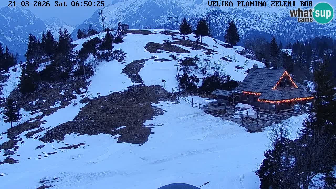 Zeleni Rob – Webcam live | Velika Planina