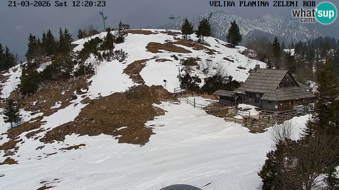 Zeleni Rob | Webcam en vivo Velika Planina