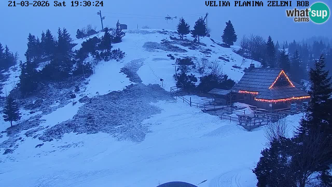 Zeleni Rob – kamera v živo | Velika Planina