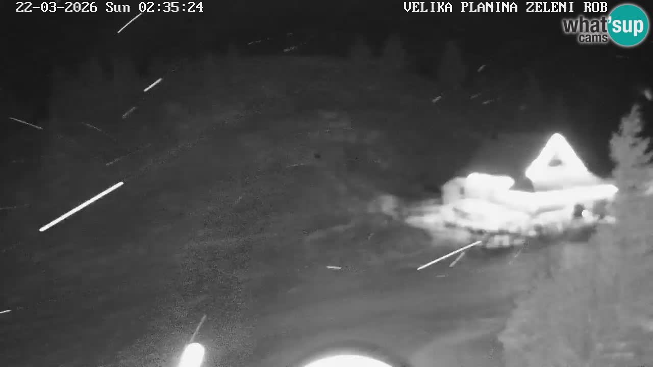 Zeleni Rob – kamera v živo | Velika Planina