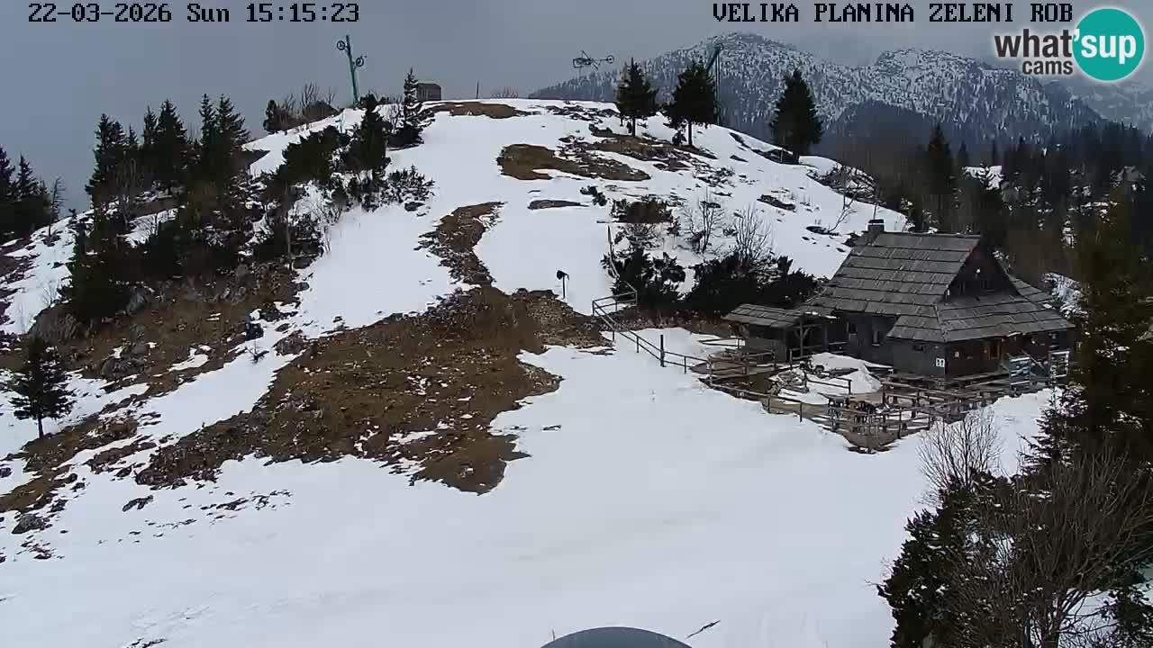 Zeleni Rob | Webcam en vivo Velika Planina