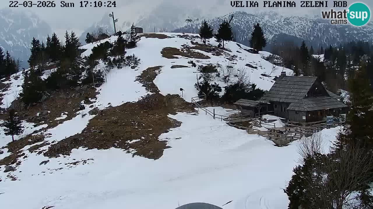 Zeleni Rob | Webcam en vivo Velika Planina