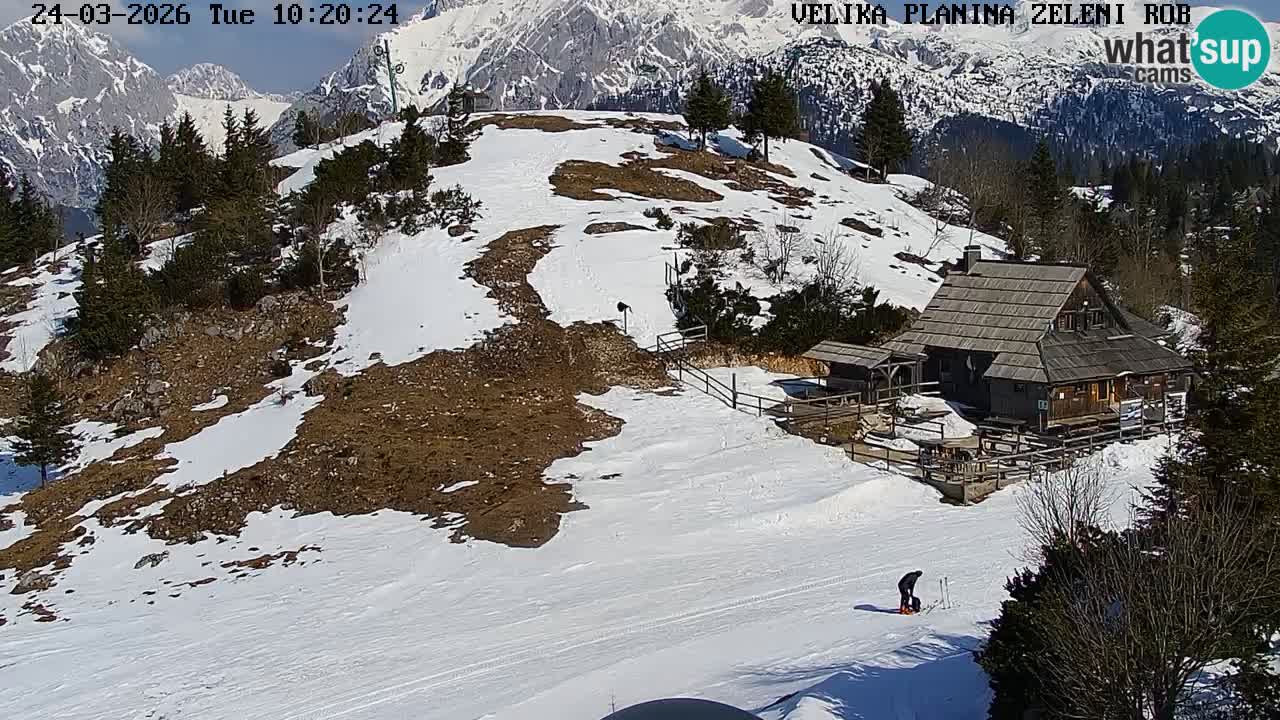 Zeleni Rob | Web kamera Velika Planina