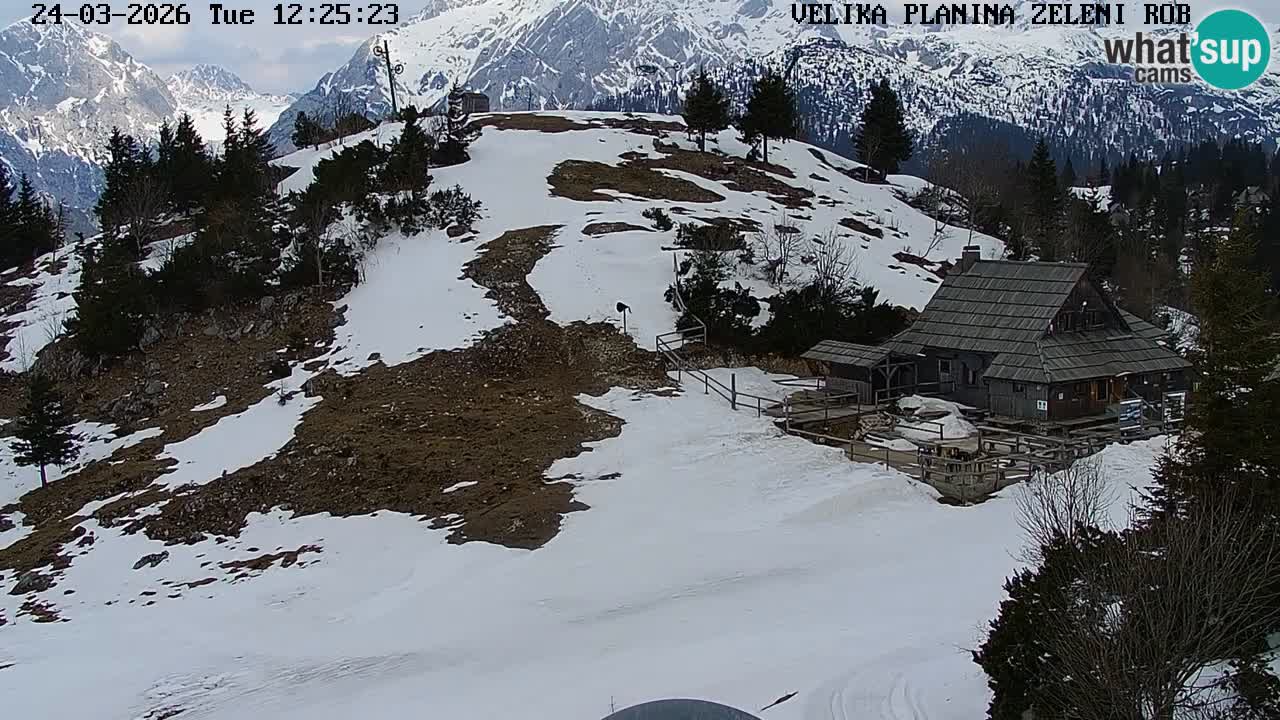 Zeleni Rob | Web kamera Velika Planina