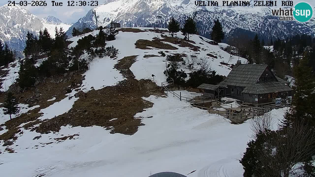 Zeleni Rob | Web kamera Velika Planina