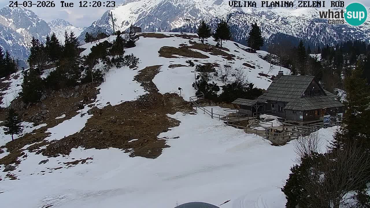 Zeleni Rob | Web kamera Velika Planina