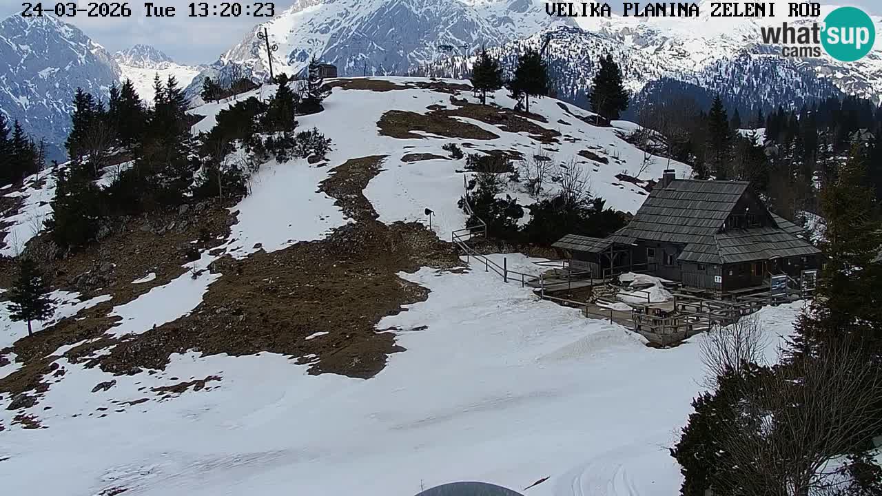 Zeleni Rob | Webcam en vivo Velika Planina