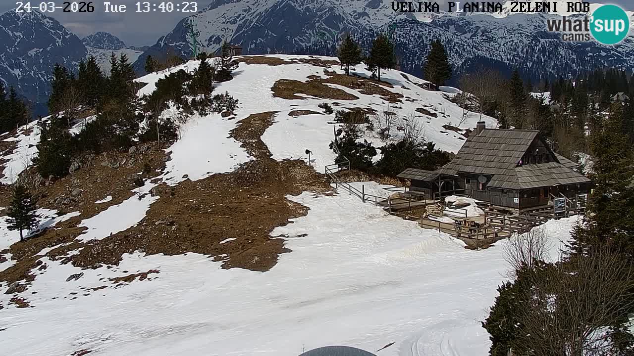 Zeleni Rob | Webcam en vivo Velika Planina