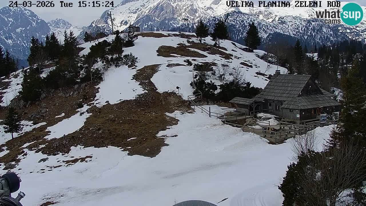 Zeleni Rob | Webcam en vivo Velika Planina