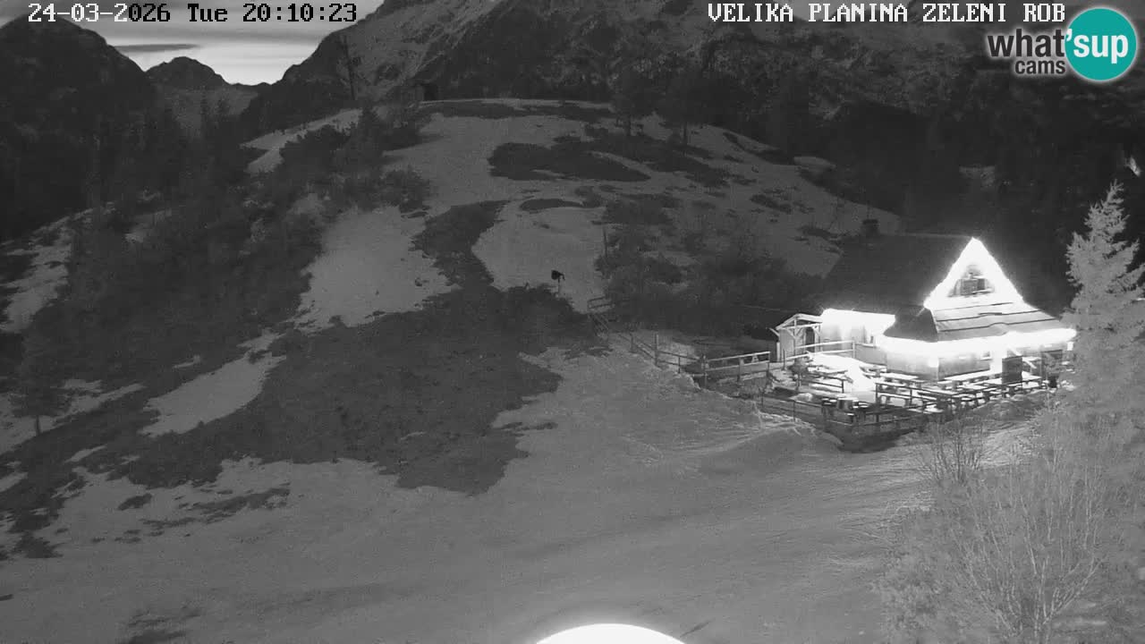 Zeleni Rob | Webcam en vivo Velika Planina