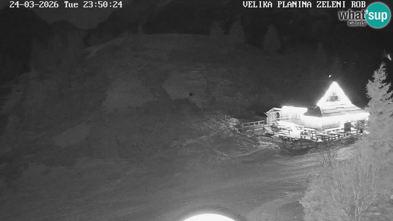 Zeleni Rob | Webcam en vivo Velika Planina