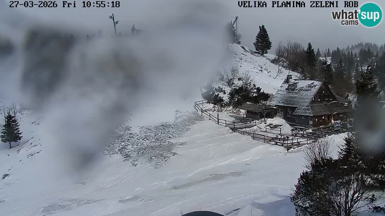 Zeleni Rob – kamera v živo | Velika Planina