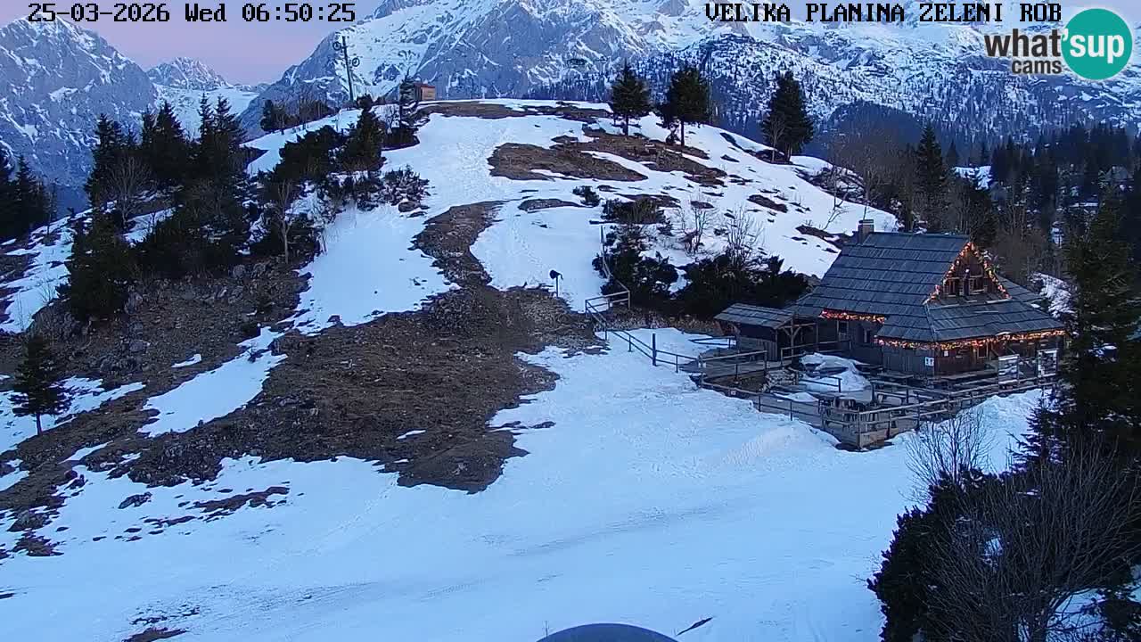 Zeleni Rob – Webcam live | Velika Planina