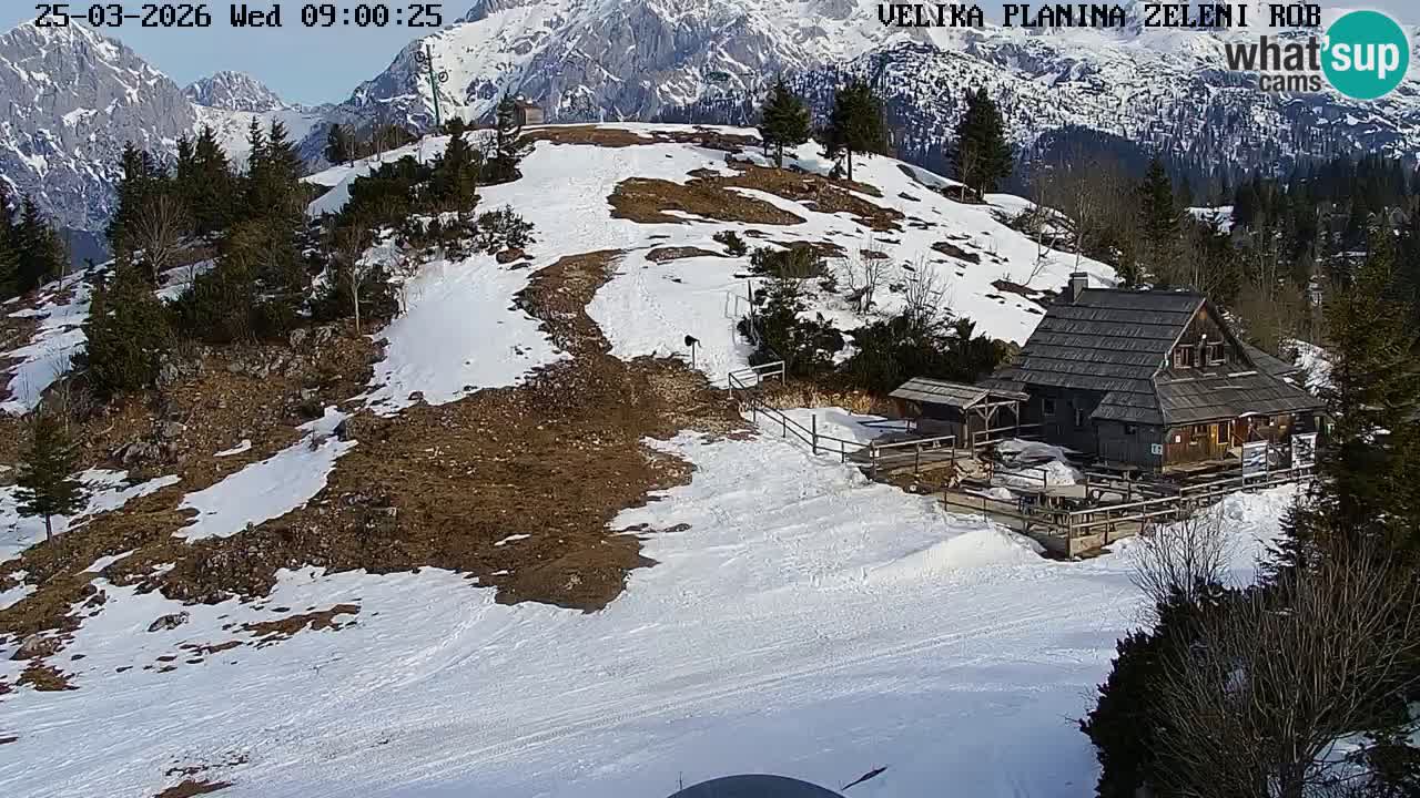 Zeleni Rob | Webcam live Velika Planina