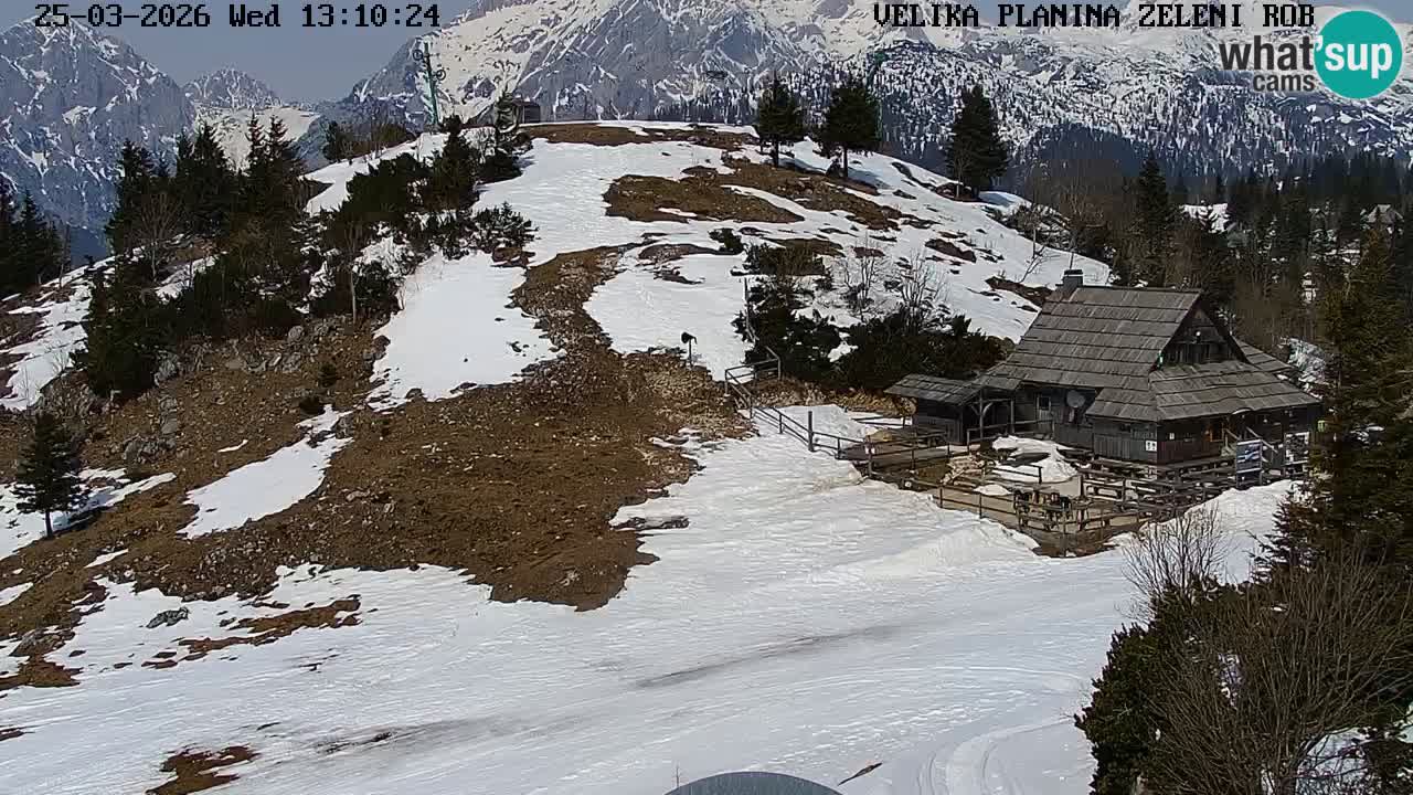 Zeleni Rob – Webcam live | Velika Planina