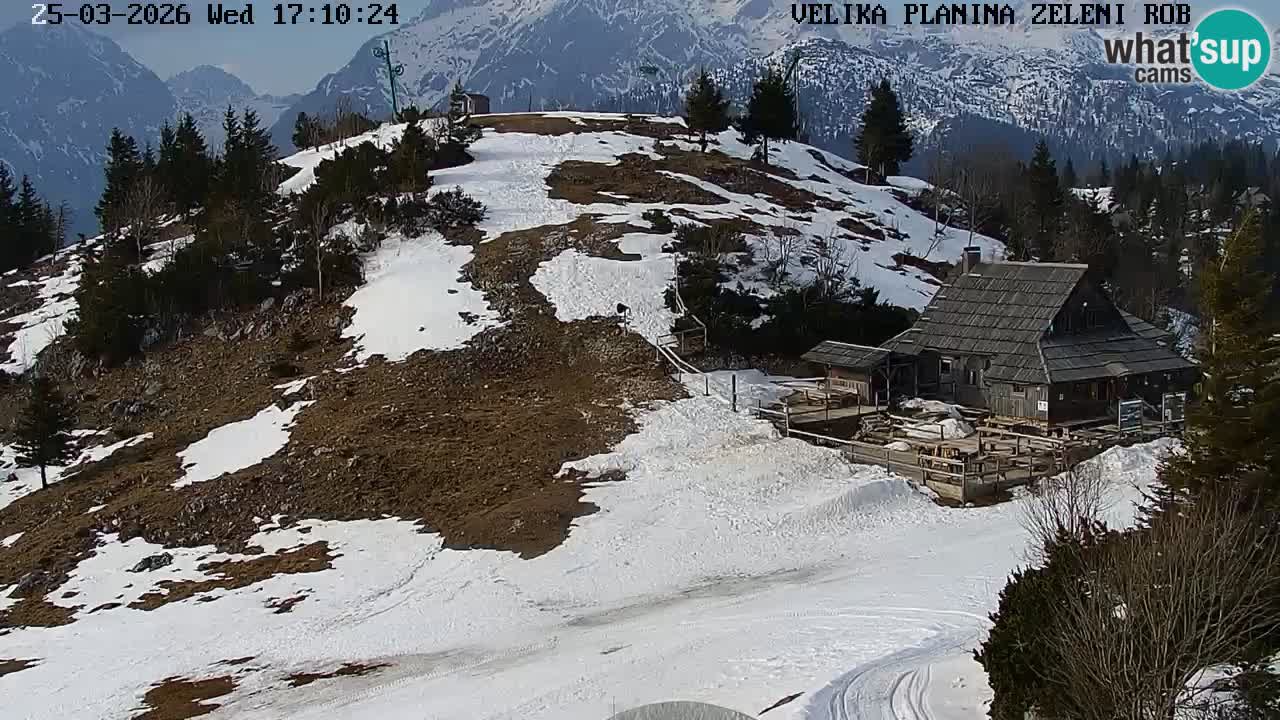 Zeleni Rob – Webcam live | Velika Planina