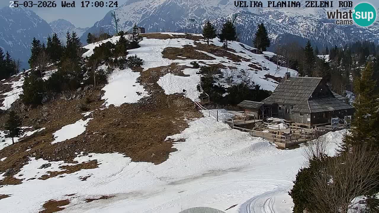 Zeleni Rob – Webcam live | Velika Planina