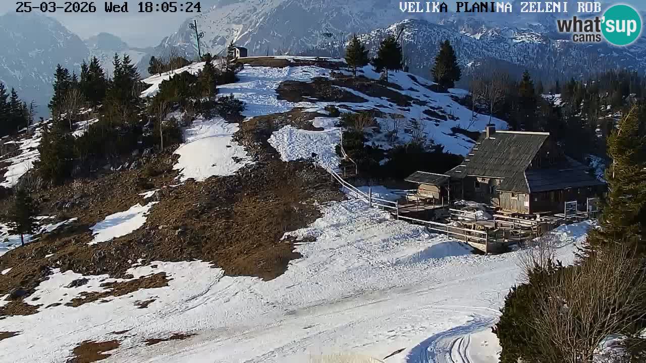 Zeleni Rob – Webcam live | Velika Planina