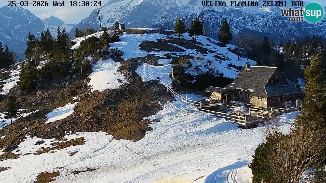 Zeleni Rob | Web kamera Velika Planina
