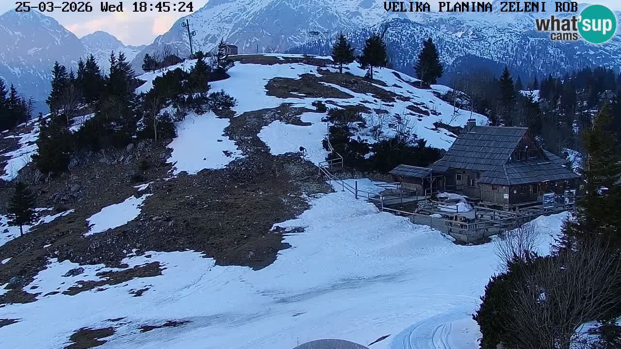 Zeleni Rob | Web kamera Velika Planina