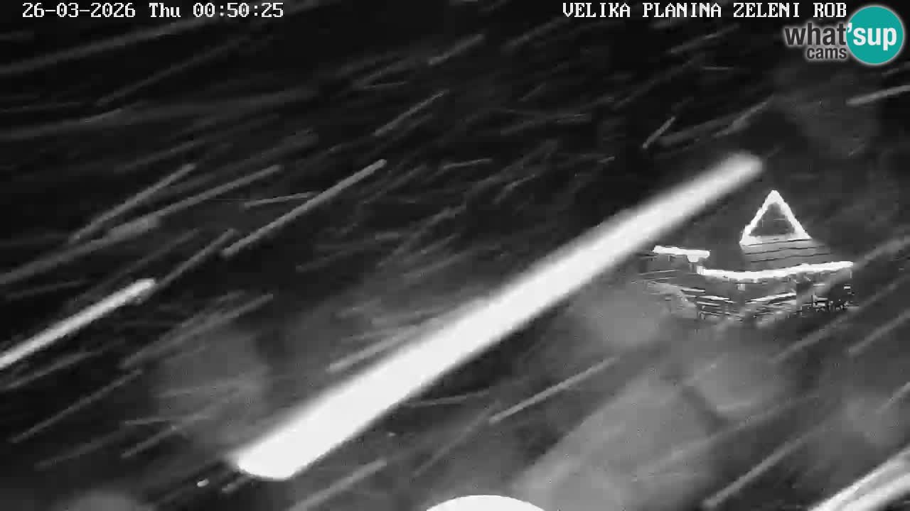 Zeleni Rob – kamera v živo | Velika Planina