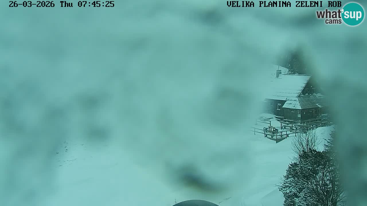Zeleni Rob | Webcam en vivo Velika Planina