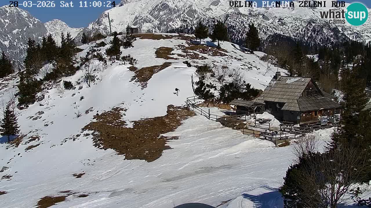 Zeleni Rob – Webcam live | Velika Planina