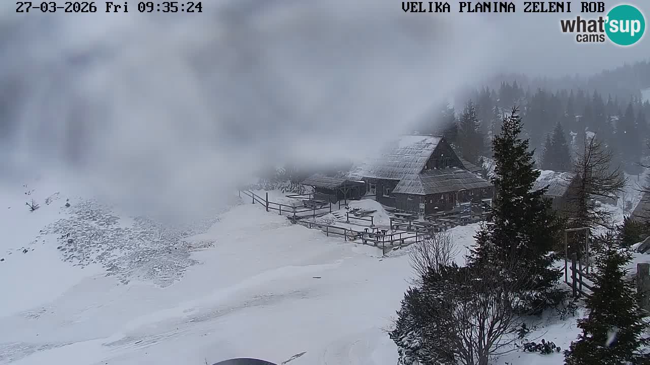 Zeleni Rob | Web kamera Velika Planina