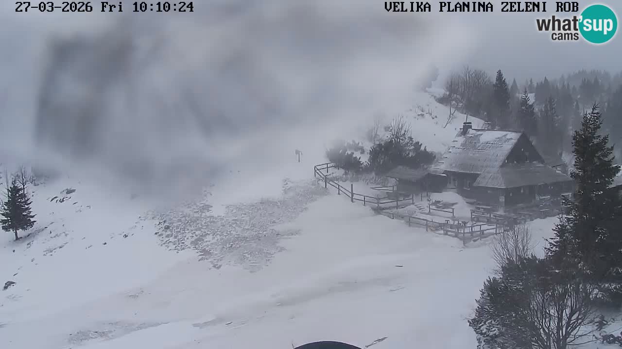 Zeleni Rob | Webcam en vivo Velika Planina