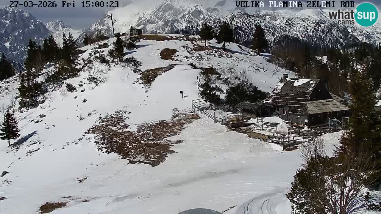 Zeleni Rob | Web kamera Velika Planina
