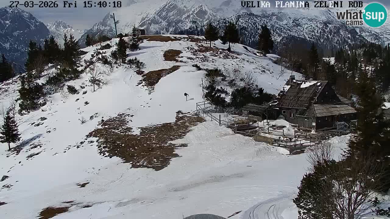 Zeleni Rob – Webcam live | Velika Planina