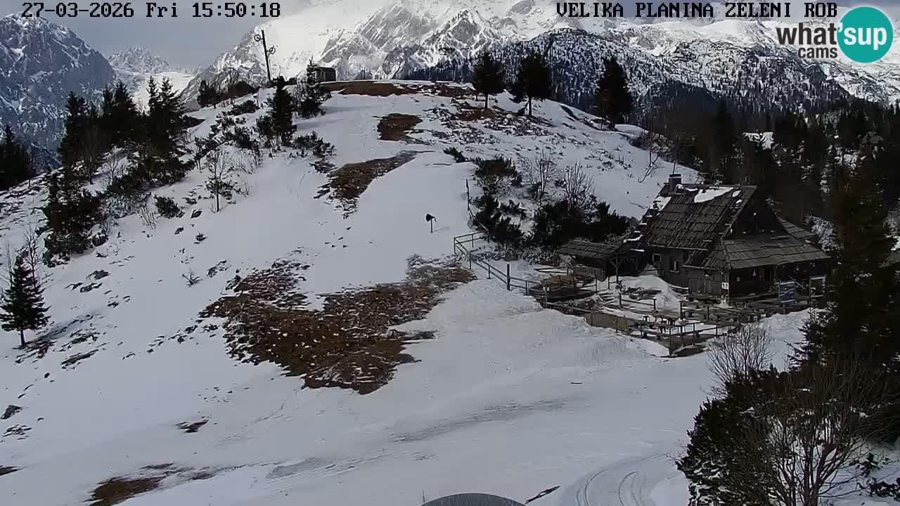 Zeleni Rob | Webcam live Velika Planina