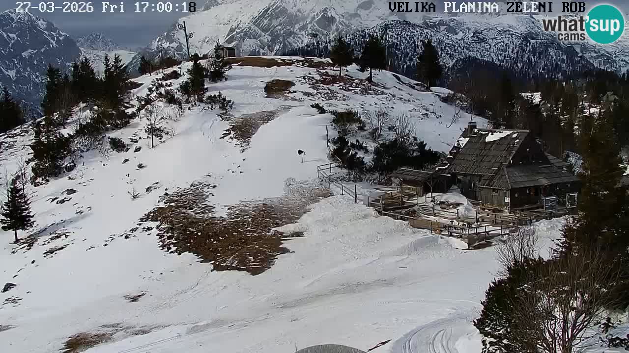 Zeleni Rob | Web kamera Velika Planina