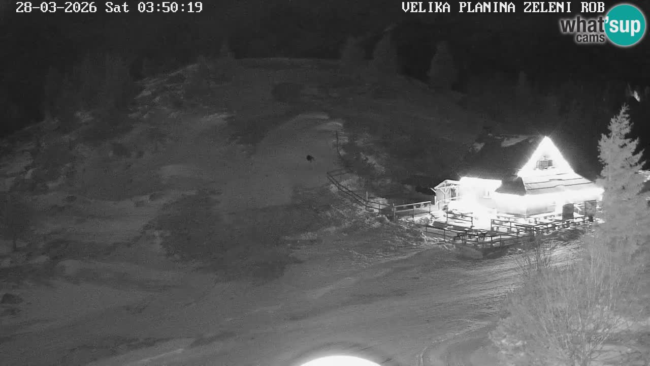Zeleni Rob – kamera v živo | Velika Planina