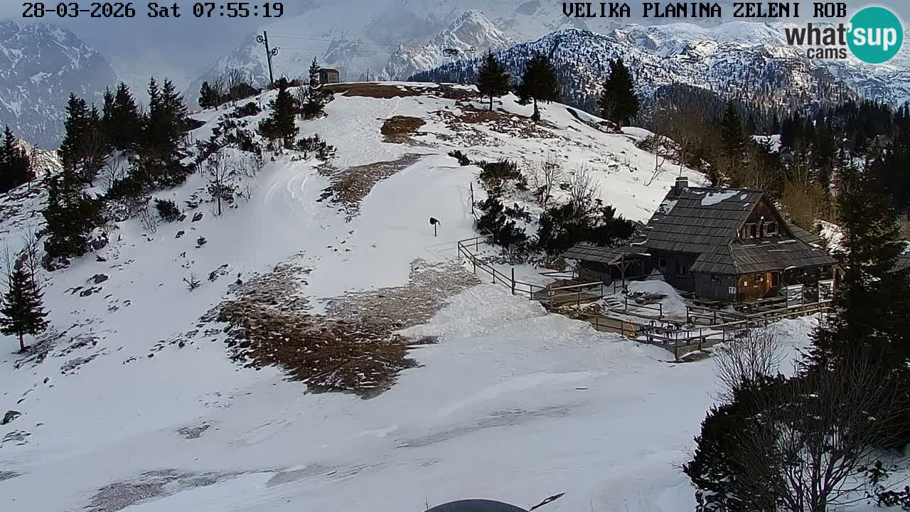 Zeleni Rob | Webcam live Velika Planina