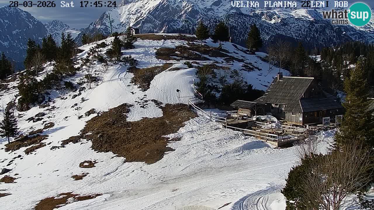 Zeleni Rob – Webcam live | Velika Planina