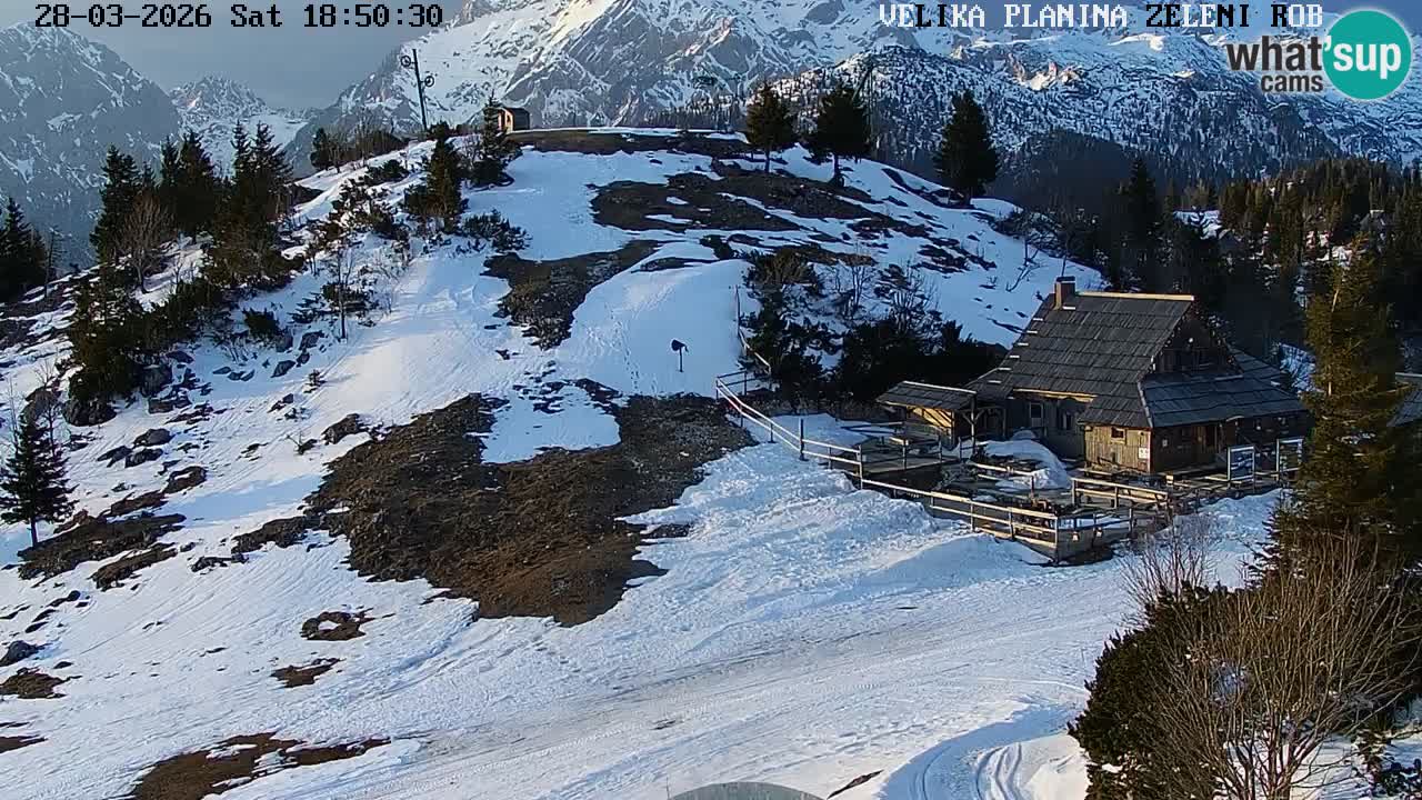 Zeleni Rob – Webcam live | Velika Planina