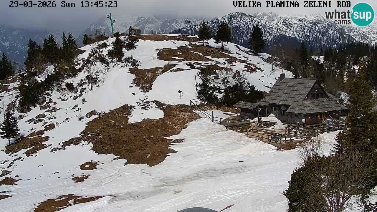 Zeleni Rob | Web kamera Velika Planina