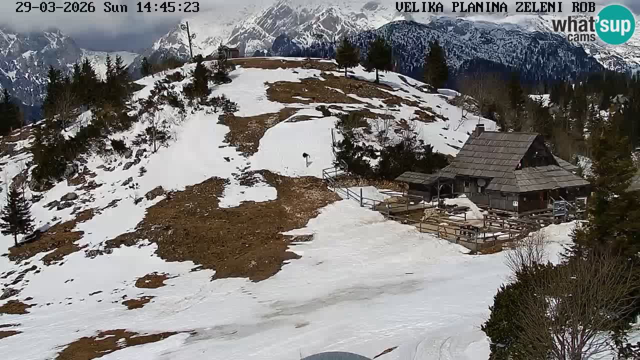 Zeleni Rob – Webcam live | Velika Planina