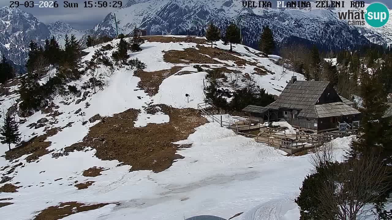 Zeleni Rob | Web kamera Velika Planina