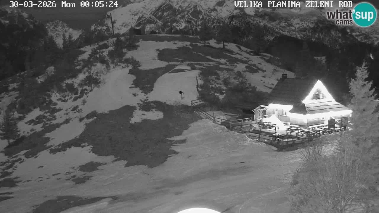 Zeleni Rob | Webcam en vivo Velika Planina