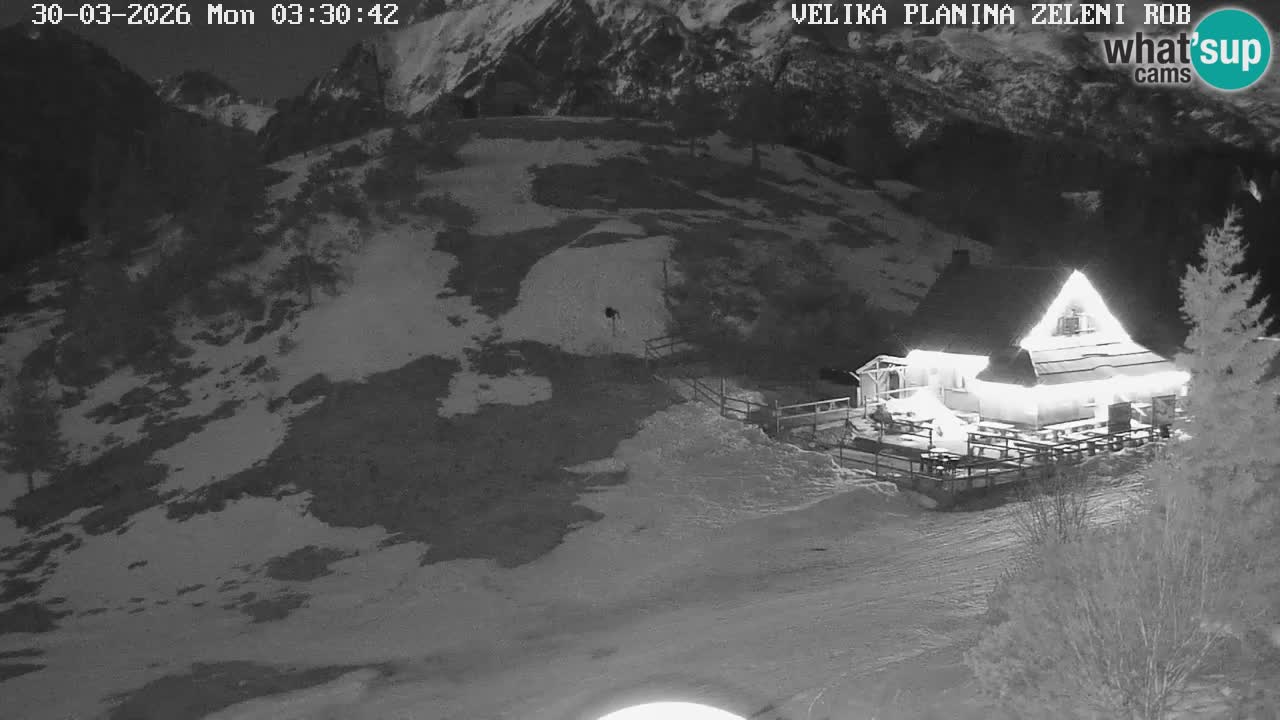 Zeleni Rob | Webcam en vivo Velika Planina