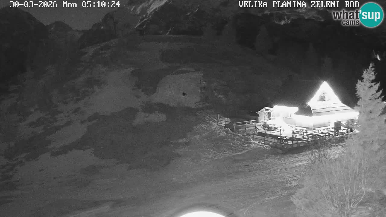 Zeleni Rob | Webcam en vivo Velika Planina
