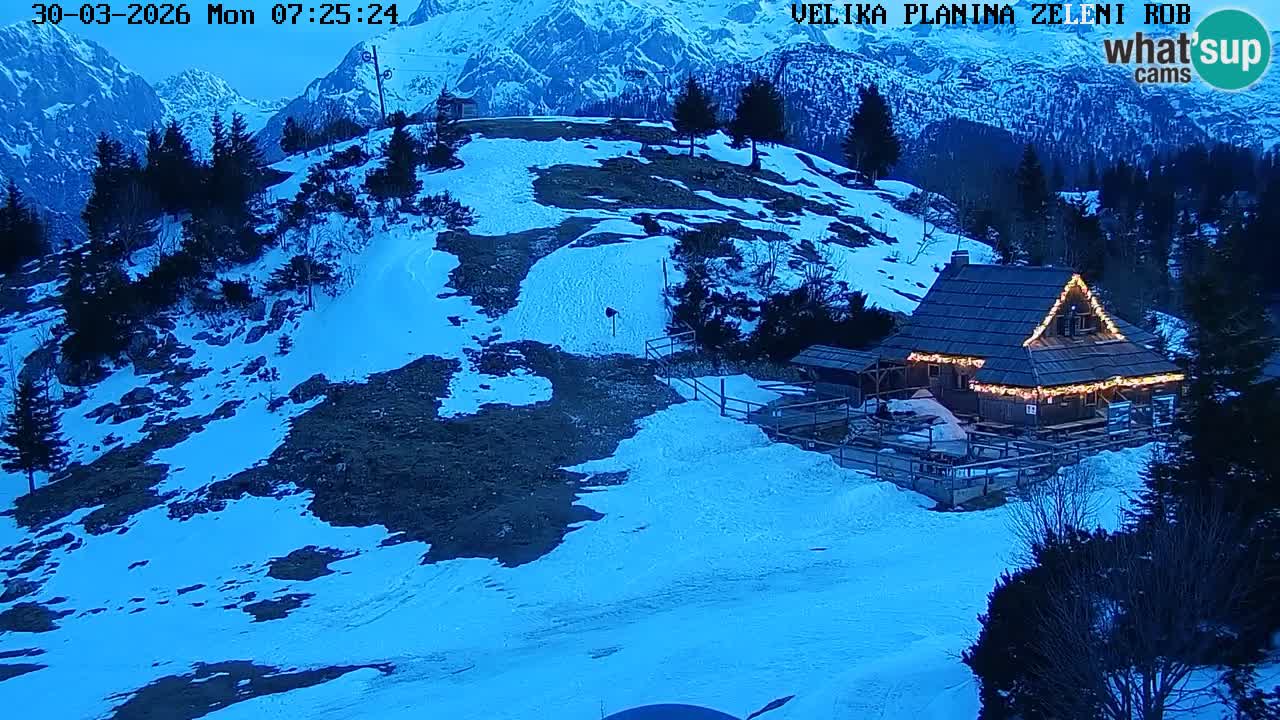 Zeleni Rob – Webcam live | Velika Planina