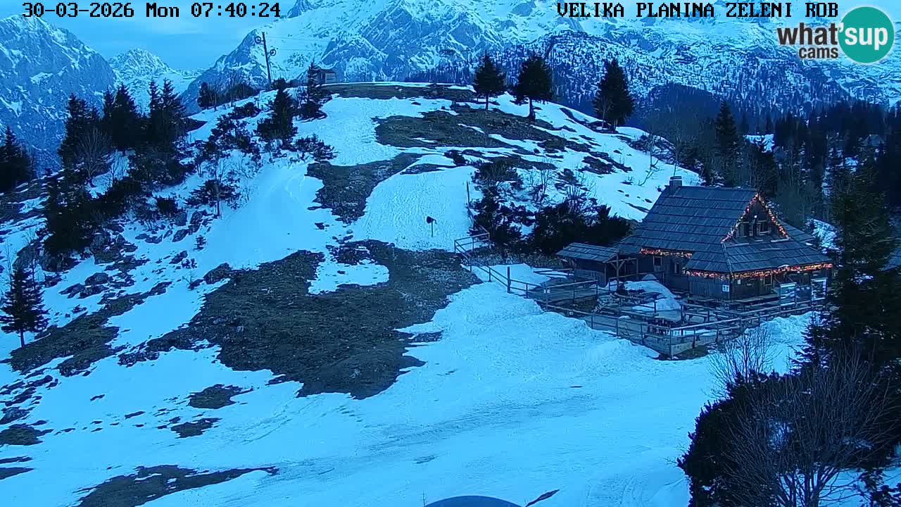 Zeleni Rob – Webcam live | Velika Planina