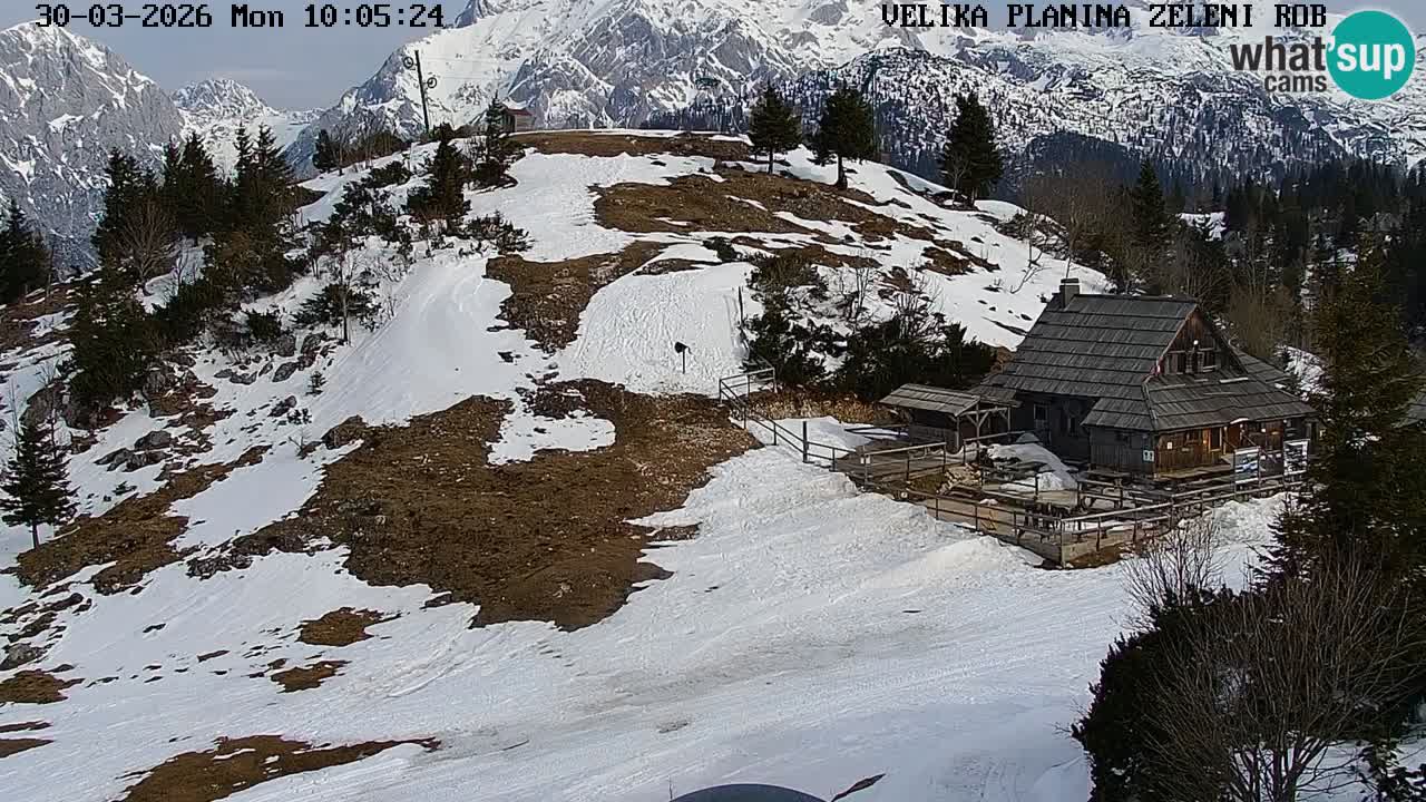 Zeleni Rob – Webcam live | Velika Planina