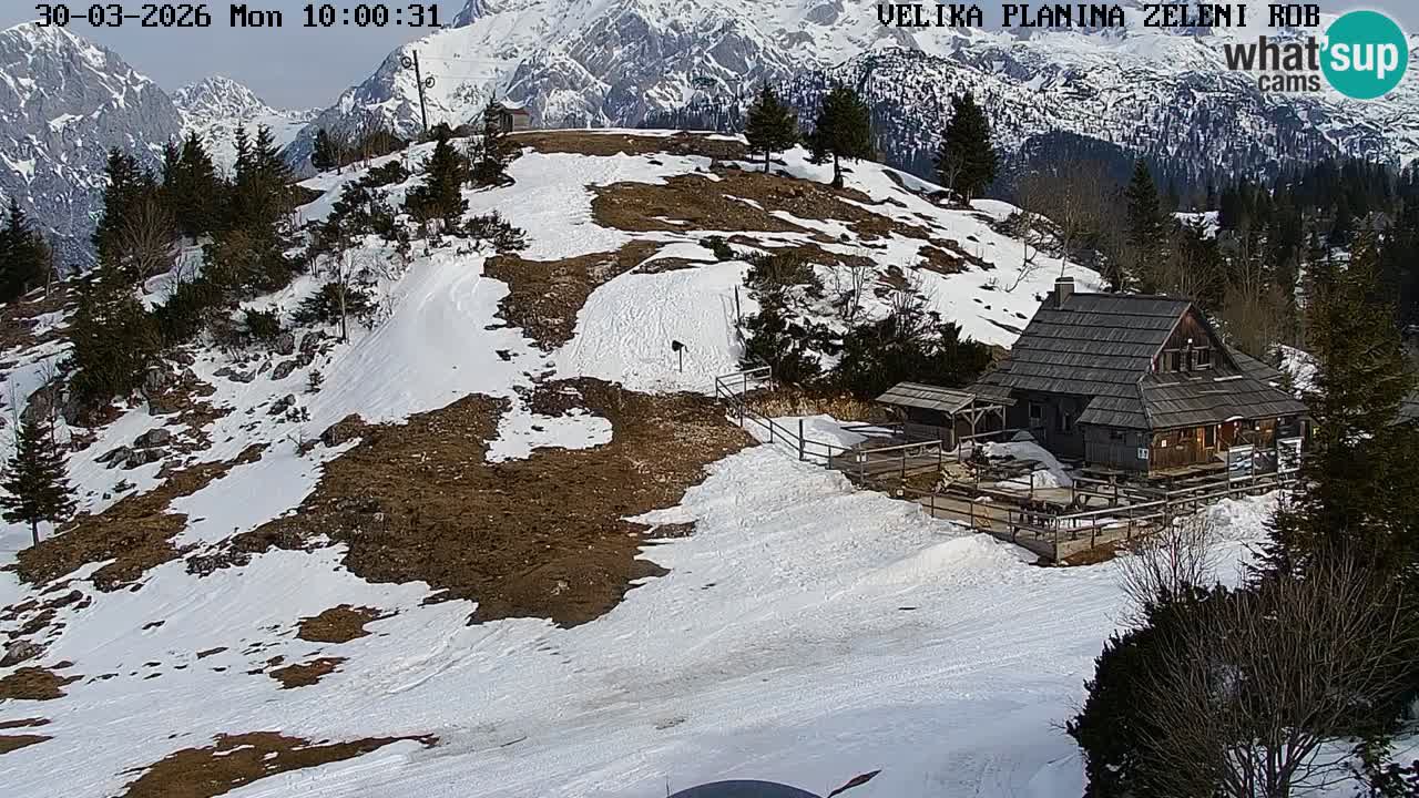 Zeleni Rob – Webcam live | Velika Planina