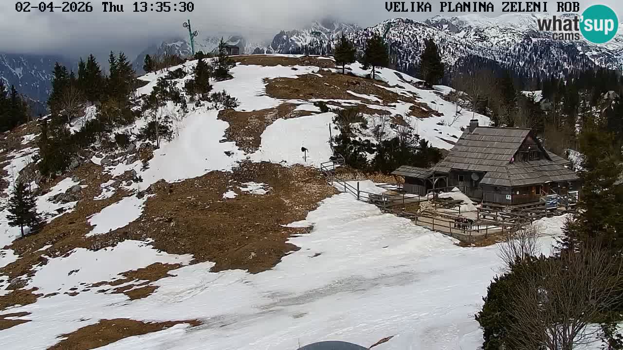 Zeleni Rob – Webcam live | Velika Planina